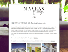 Tablet Screenshot of mavensofdesign.com